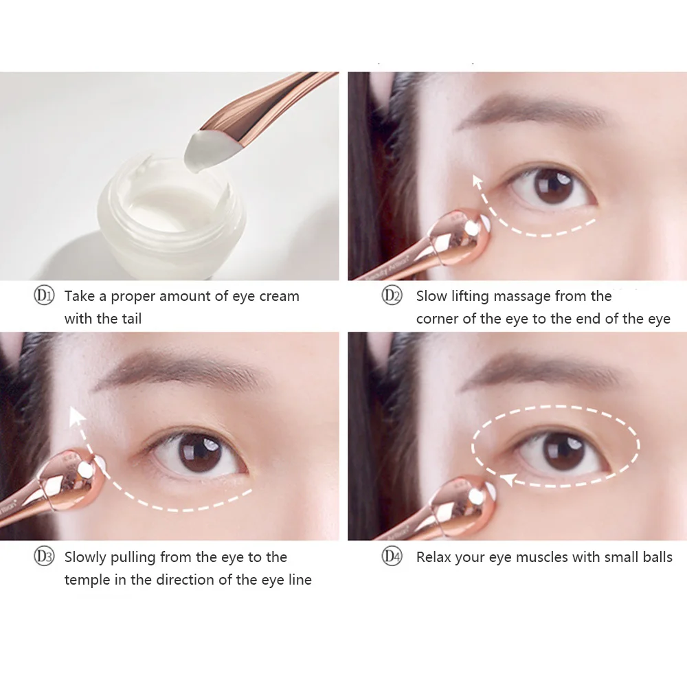 Косметический инструмент для лица массажер глаз мячей против морщин удаления