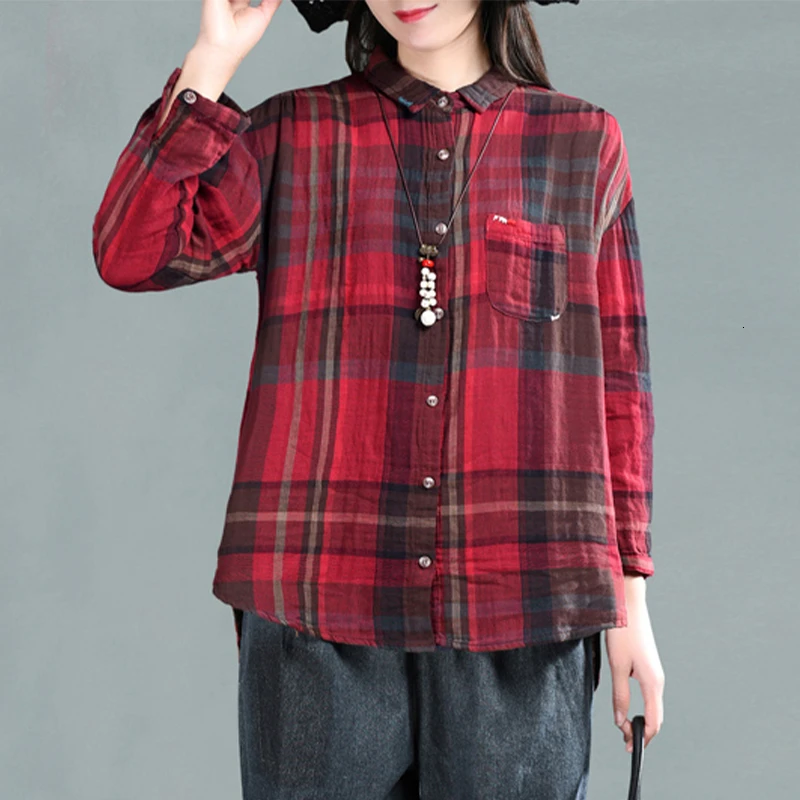 Женские Лоскутные Топы и блузки Max LuLu шифоновые рубашки в клетку стиле панк