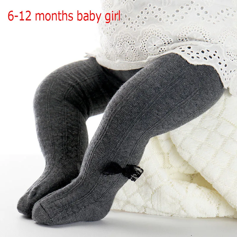 dark grey 6-12 M Мягкие штаны для новорожденных; хлопковые детские леггинсы с бантами; осенние повседневные штаны для маленьких девочек и мальчиков; брюки для малышей; одежда - Цвет: dark grey 6-12 M