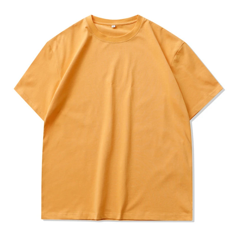 

FGKKS 2021 Summer New Fashion T-shirt Men High Quality 100% Cotton Drop Sleeve Loose Tee Brand Solid Color T shirts Male