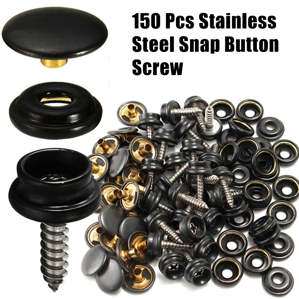 

Marine Snap Fastener Canvas Self-Tapping 150PC Snap Button Screw For Boat