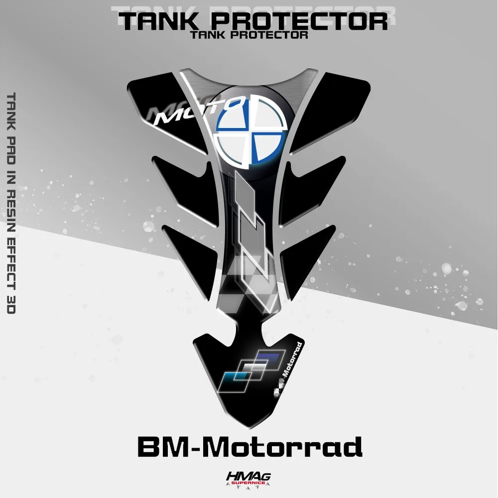 

Reflective Sticker Decal Stereo 3D Motorcycle Fuel Tank Pad Cover Protector For BMW HP GS S1000RR R1200GS