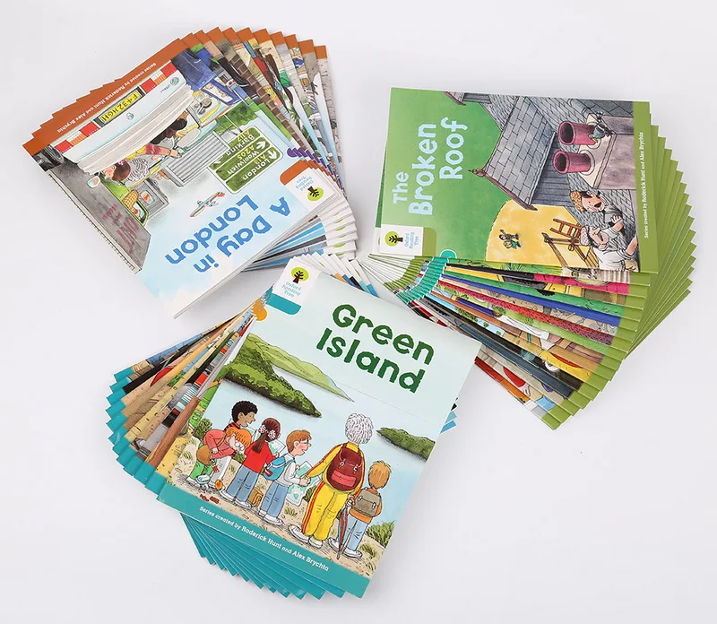 1 Set Of Random 10 Books 7-9 Level Oxford Reading Tree Rich Reading Help Children Read Pinyin English Story Picture Book