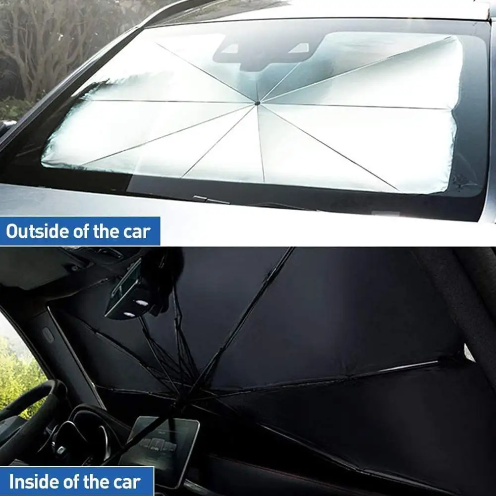 

Car Parasol Car Windshield Cover UV Protection Sun Shade Front Window Prevent Falling Wear-resistant Rainproof Folding Umbrella