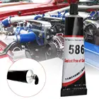 586 черная силиконовая непромокаемая прокладка, клей для ремонта автомобилей и мотоциклов, силиконовая резина, маслостойкий высокотемпературный герметик 55 г