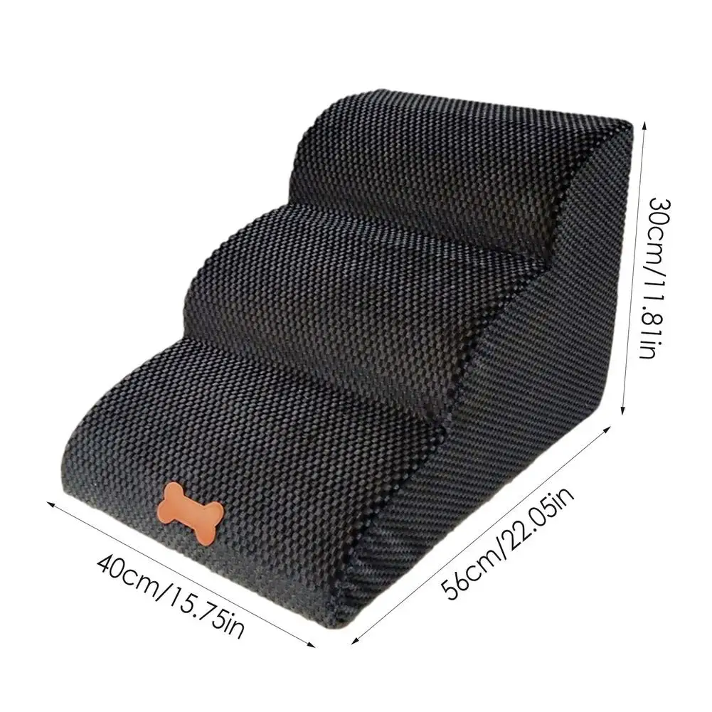 

3-Step / 4-Step Pet Stairs Washable Steps Climb Sofa Breathable Cat Steps With Plush Cover Pet Dog Ramp / Ladder For Small Dogs