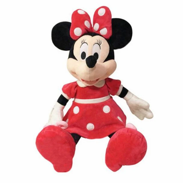 Red Minnie 40-100 см Микки Маус, плюшевая игрушка, кукла Микки Минни, пара плюшевых игрушек для детей и девочек, подарки на день рождения, свадебные подарки - Цвет: Red Minnie