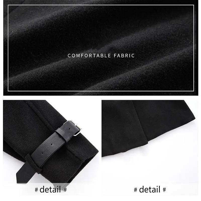 

Blends Women Winter Thicker Wool Chic Elegant Thickening Simple Ins Preppy Girls Outwear Daily Vintage Lady Coat Double Breasted