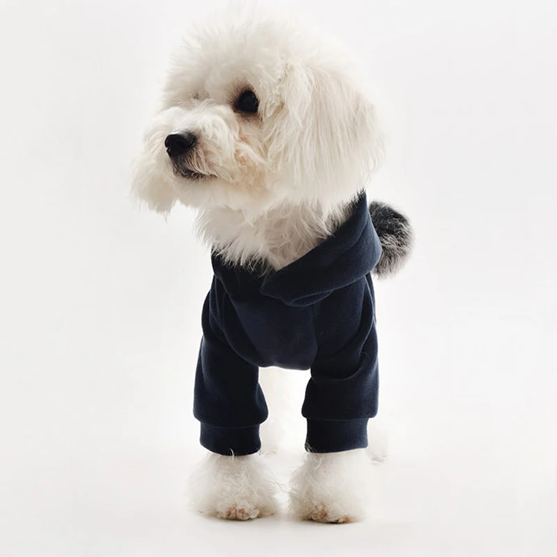 Одежда для собак осенне зимние толстовки домашних питомцев с помпоном маленьких