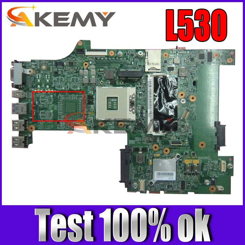 

Laptop motherboard For LENOVO Thinkpad L530 Mainboard 04Y2022 11270-4 SLJ8E DDR3 tesed