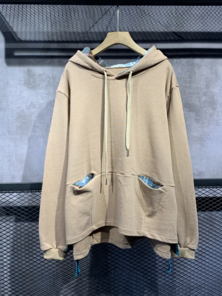 

Essentials Hoodie Spring New Product Simple Solid Color Ladies Hooded Sweater Wild Loose Women's Blouse Double Pocket Hoodie