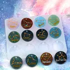 12 созвездий, Хрустальная фотоподвеска, литая искусственная подвеска ручной работы, силиконовые формы, форма для мыла