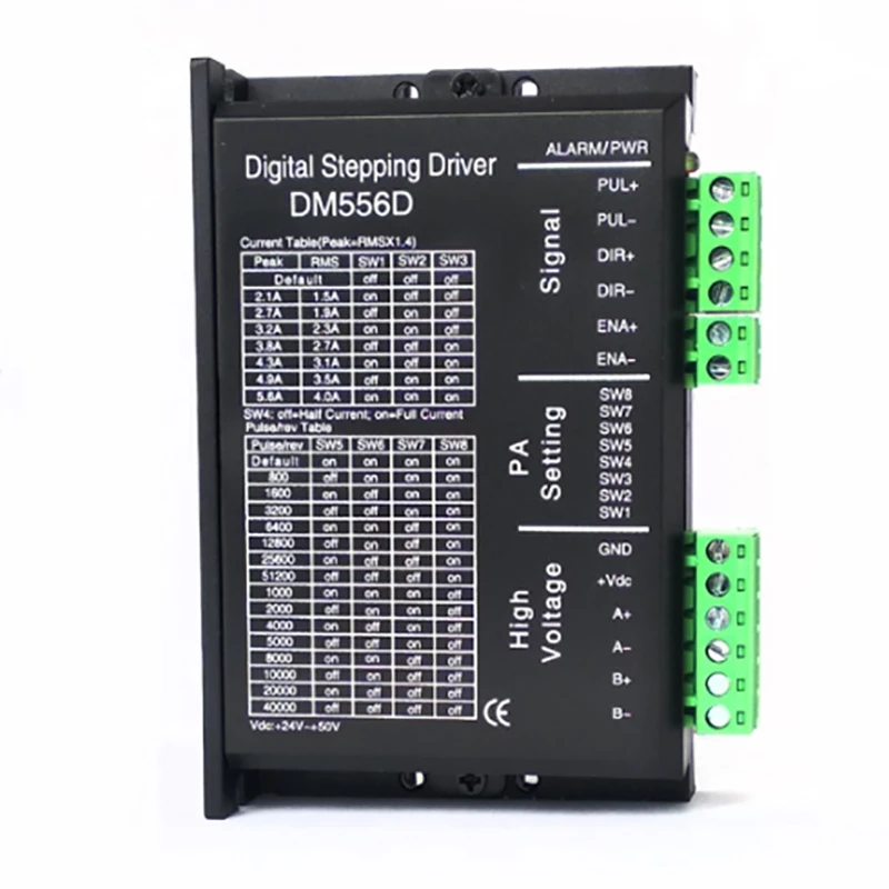 

DM556D высокопроизводительная бесшумная версия DSP Chip Drive 42 57 86, моторный привод, двухфазный мощный шаговый драйвер