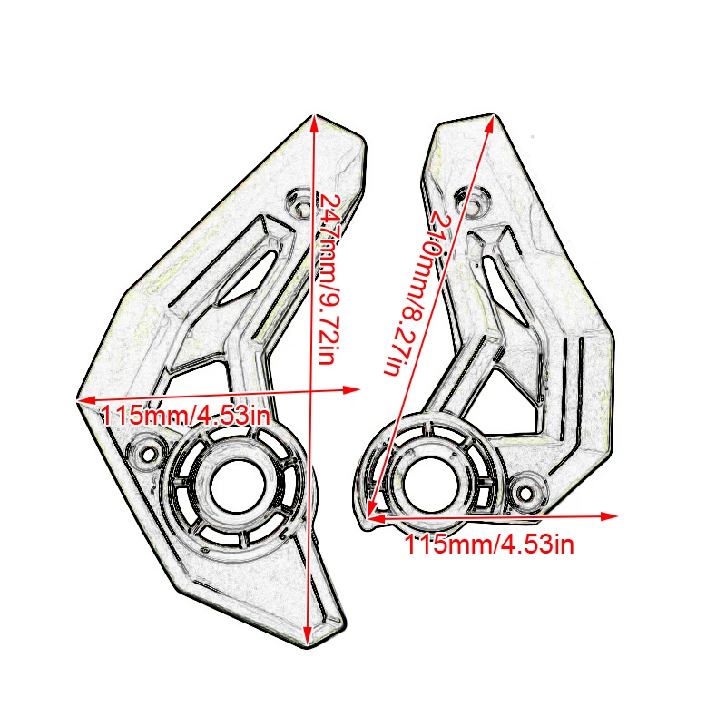 

For Kawasaki Ninja 650 Z650 2017 2018 2019 2020 Motorcycle Accessories Frame Side Cover Cowl Panel Fairing Guard Protector