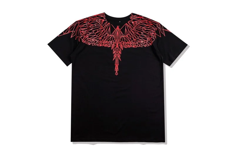 

2020 summer new fashion brand MB wing short sleeve T-shirt women's loose top men's and women's lovers' feather tee