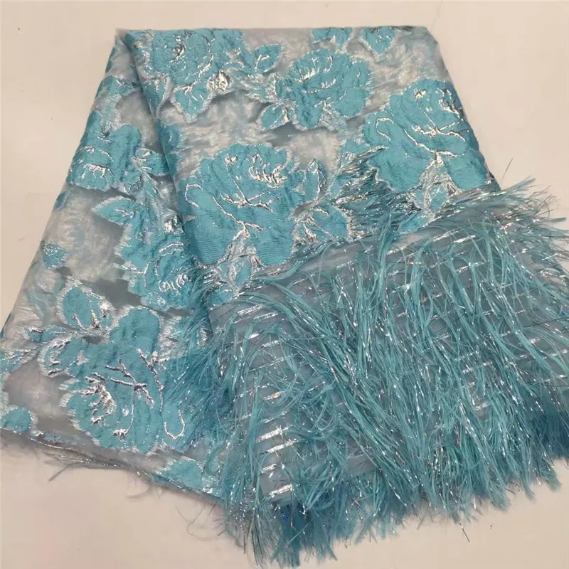 Уникальный дизайн с кисточками африканская кружевная ткань блестками высокое