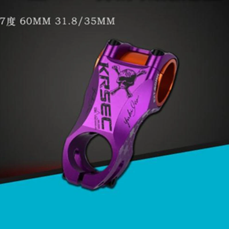 

KRSEC CNC aluminum bike stem Bicycle Stem Road Mountain Bike Stem XC 17 degrees 35MM 31.8MM