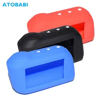 a93 silicone key case skin for starline a63 a39 a36 a66 a96 two way car alarm lcd remote control fobs transmitter keychain cover