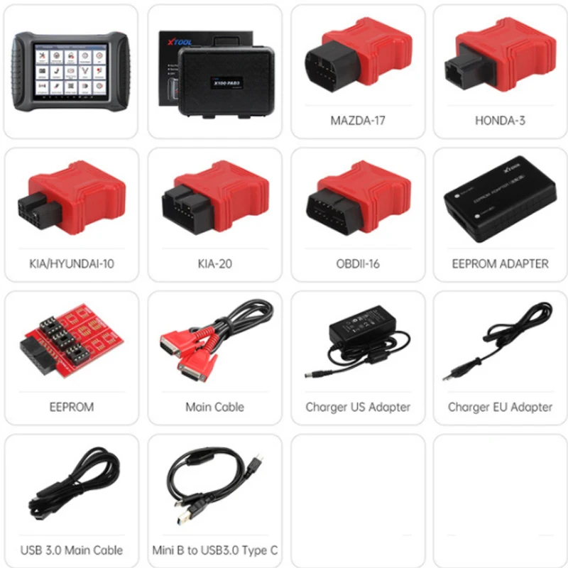 XTOOL X100 PAD3 SE с KC100 OBD2 автоматический ключ программатор инструмент кластер полные