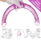 Мягкий желеобразный фаллоимитатор, 44 см, двойной длинный реалистичный фаллоимитатор, член для лесбиянок, вагинальная Анальная пробка, гибкий фаллоимитатор для женщин, фаллоимитаторы, секс-игрушки