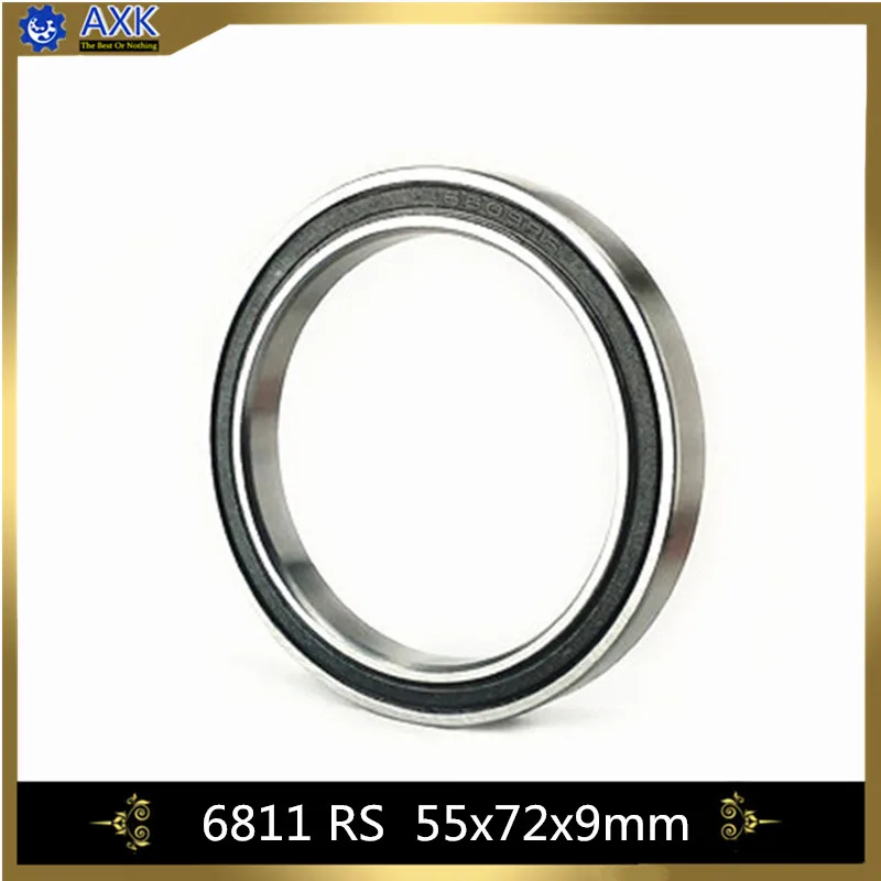 6811 2RS подшипник ABEC 1 (4 шт.) 55x72x9 мм Метрическая тонкий срез упорные шариковые