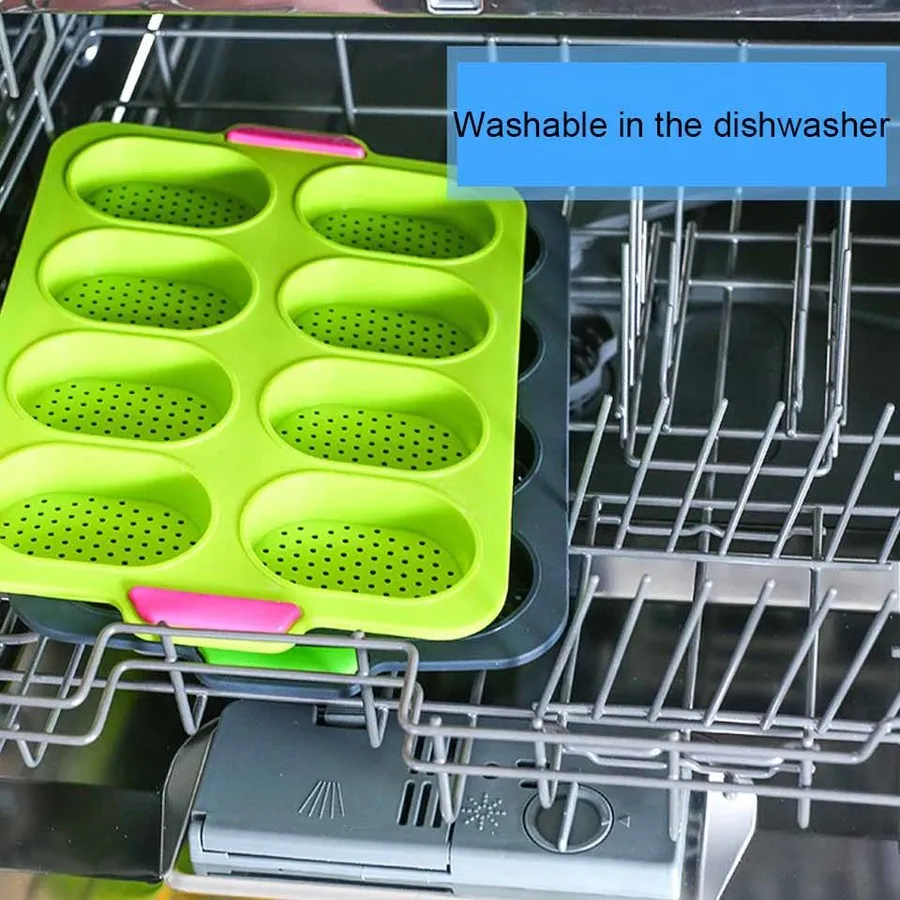 8/12 отверстие антипригарное DIY французский силиконовый хлеб форма для выпечки