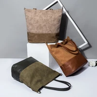 2020 top selling women handbags simple patchwork tote big volume plus size shoulder bag girls large capacity tote handbag