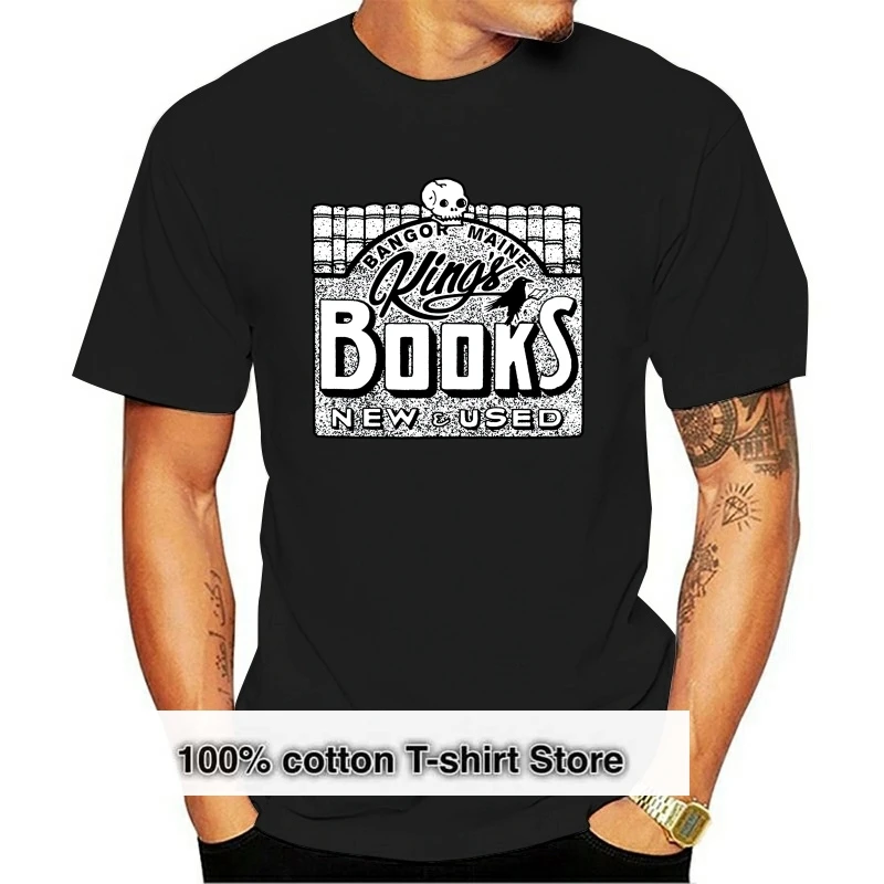 

King Book Store T Shirt Hp Lovecraft Vintage Horror Tee Stephen Edgar Allan Poe Gyms Fitness Tee Shirt
