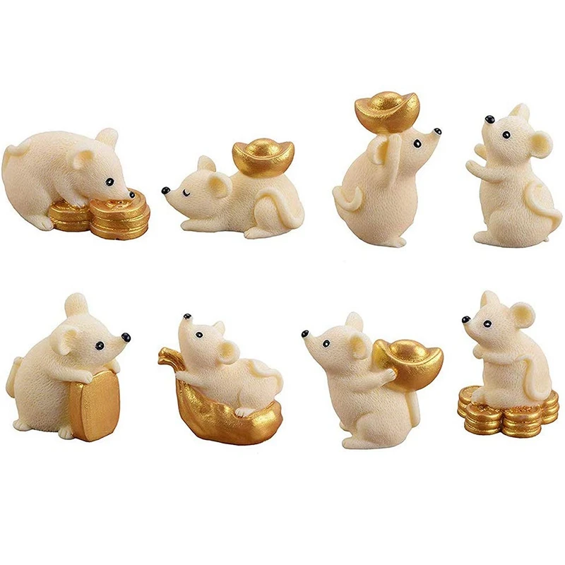 Топ 8 шт миниатюрная крыса для офисного стола DIY кукольный домик украшения