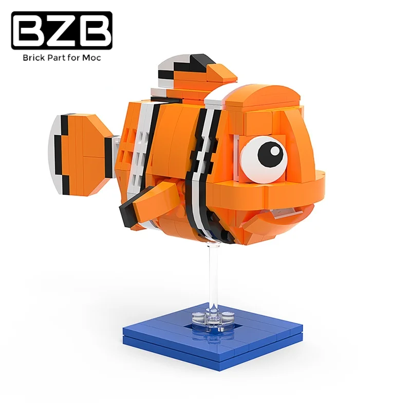 BZB MOC рыба-клоун Немо Строительный блок Набор Морской Мир анимационный персонаж