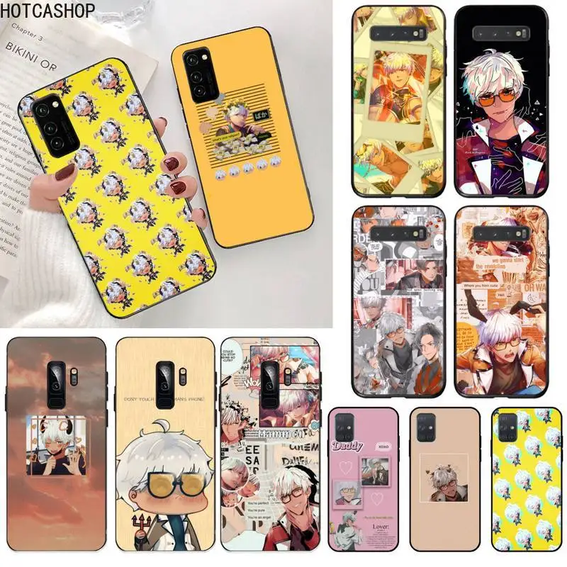 

mammon obey me fanart Phone Case for Samsung S20 plus Ultra S6 S7 edge S8 S9 plus S10 5G lite 2020