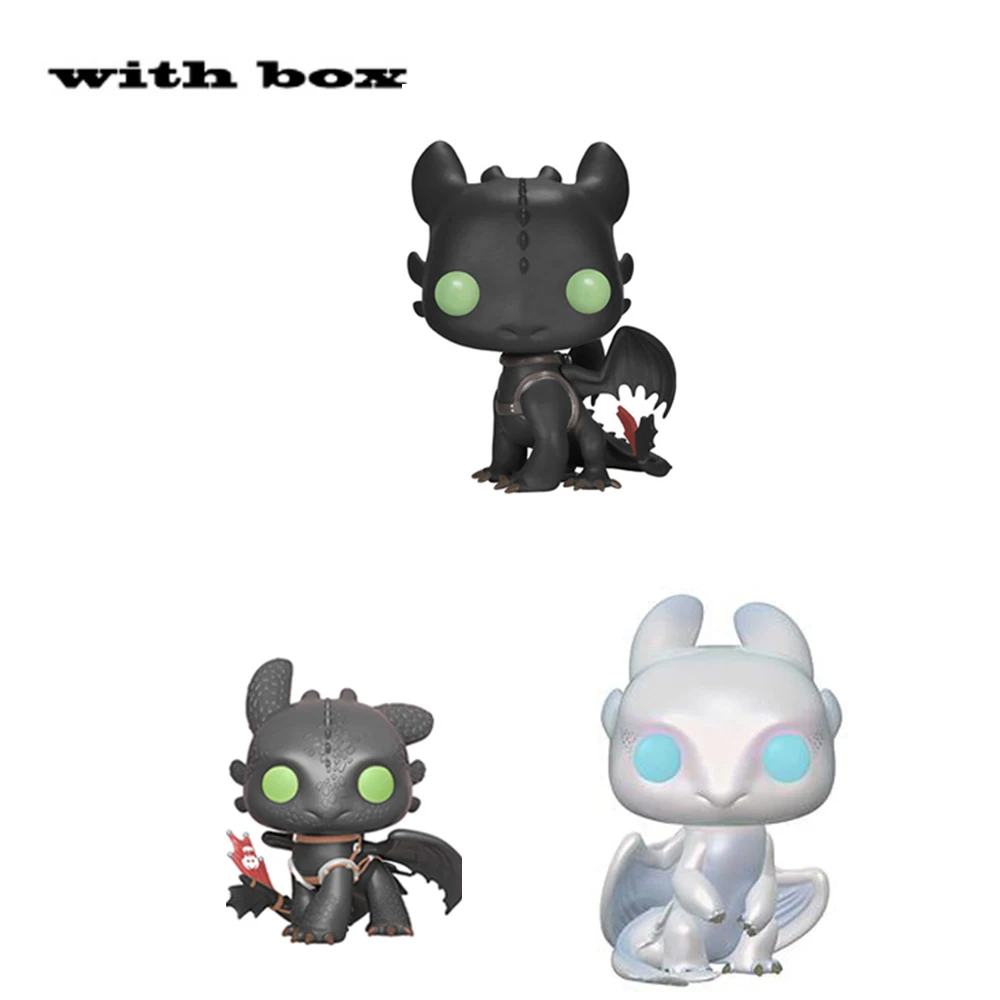 Беззубик Как приручить дракона Ночная фурия с коробкой поп игрушка 10 см ПВХ экшн