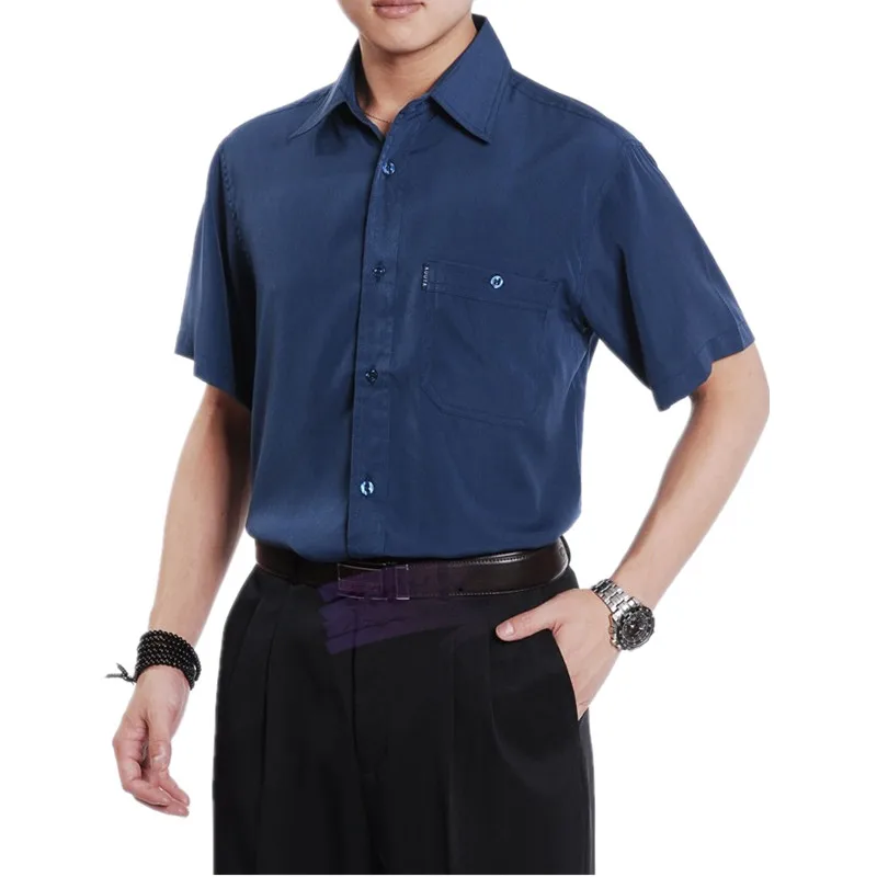 2021 мужские рубашки летние в возрасте от пятидесяти до шестидесяти лет