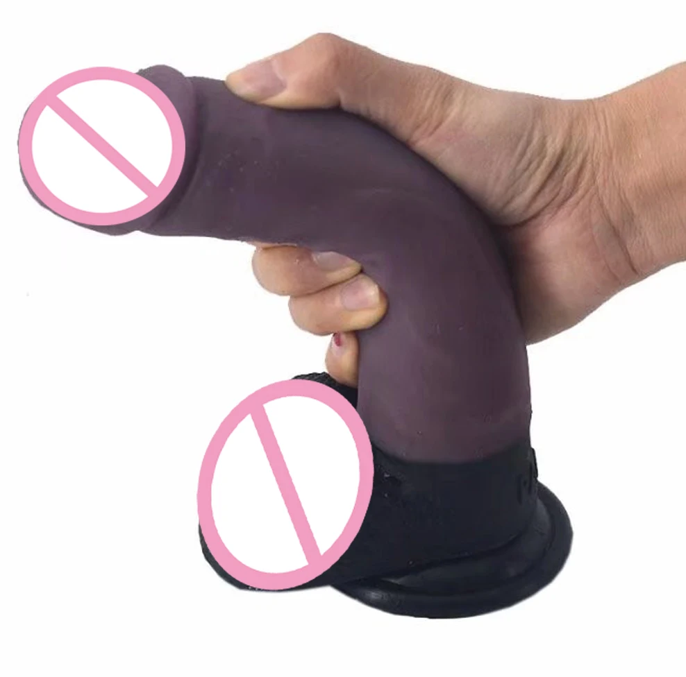 Реалистичный фаллоимитатор силиконовый большой пенис интимные игрушки для