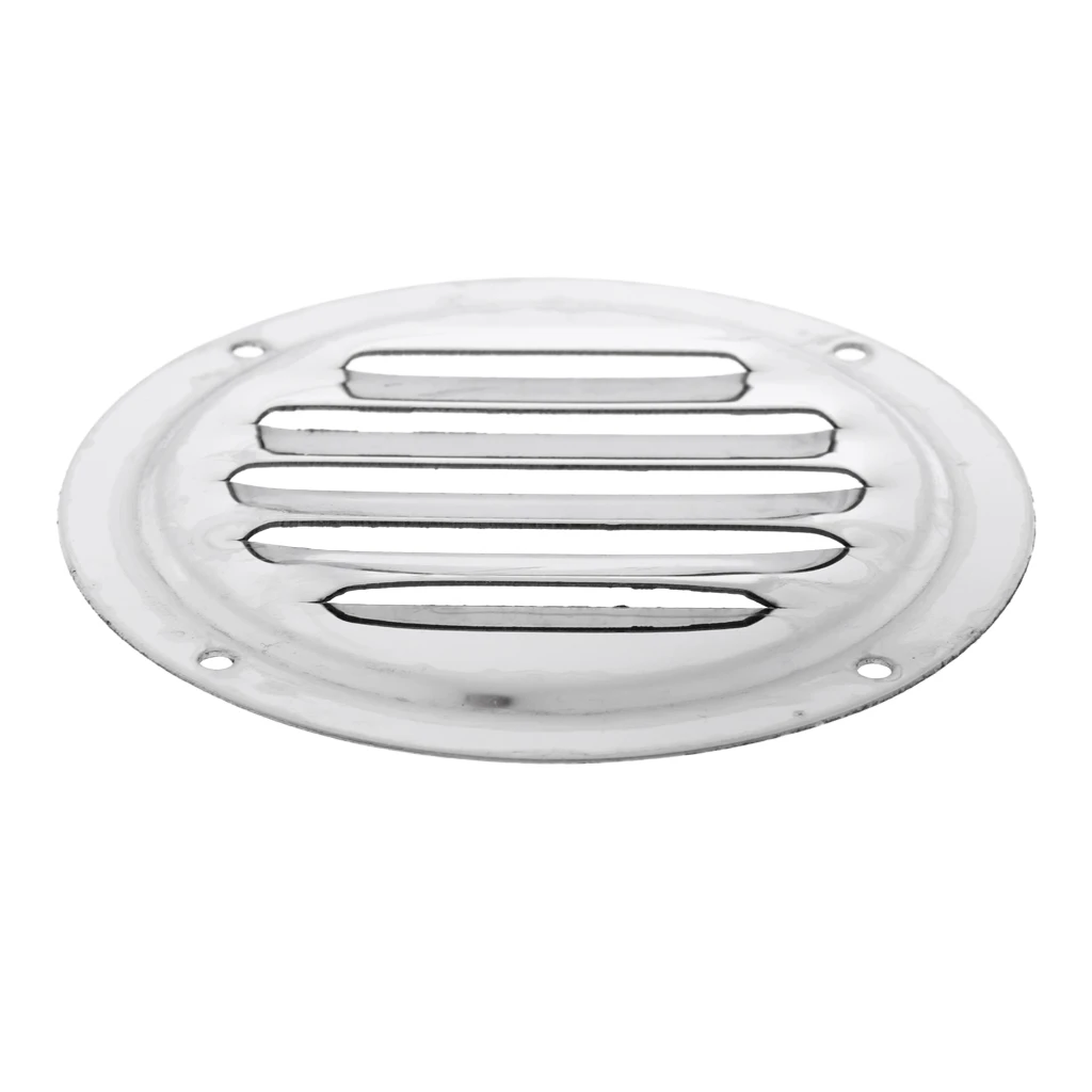 

Round 4'' 100mm Stainless Steel 5 Slot Louvered Vent Cover Marine Boat Courtyard Accessories