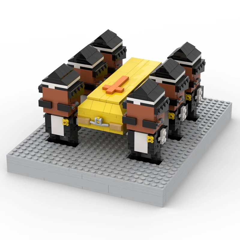

Buildmoc Ideas Ghana Funeral Dance Meme Team Men Dance With Casket Moc Building Blocks Bricks Education Toys For Children Gift