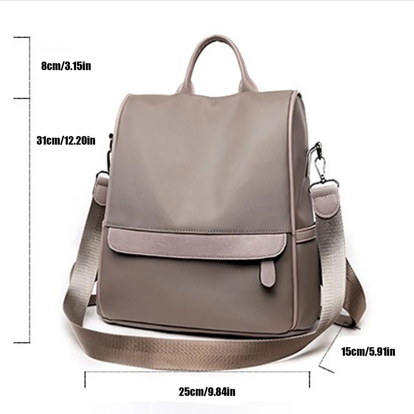 

Backpack Crossbody Bag For Teenage Girl Solid Women Shoulder Phone Purse Korean Style New Trendy Female 2021 Oxford Bag