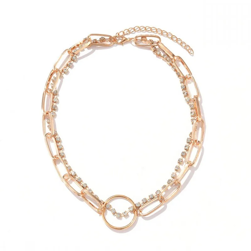 

2021 New Multi-layer Butterfly Necklaces For Women Girls Elegant Punk Trendy Layered Link Chain Pearl Necklace Fashion Jewelry