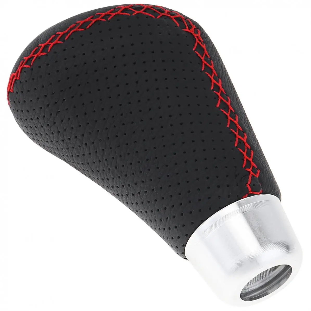 

Universal 6 Speed ABS Plastics + Leather Car Refit Manual Transmission Gear Shift Handball Knob with Four Plastic Adapter