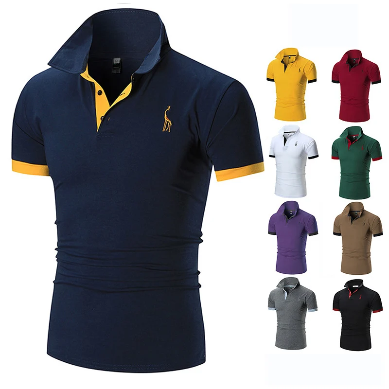 

2021 summer new products men's polo shirts casual short-sleeved men's polo shirts fashion business embroidery men's summer thin