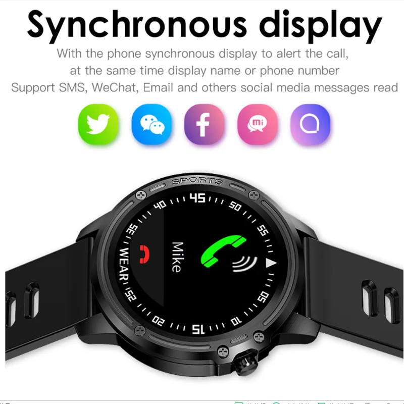 

L8 Smart Watch Men IP68 Waterproof SmartWatch With ECG PPG Blood