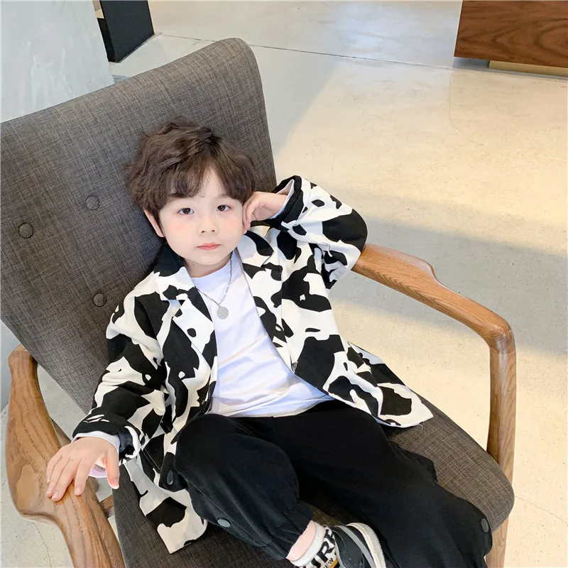

White Spring Autumn Boy Coat Overcoat Top Kids Costume Teenage Gift Children Clothes High Quality Plus Size