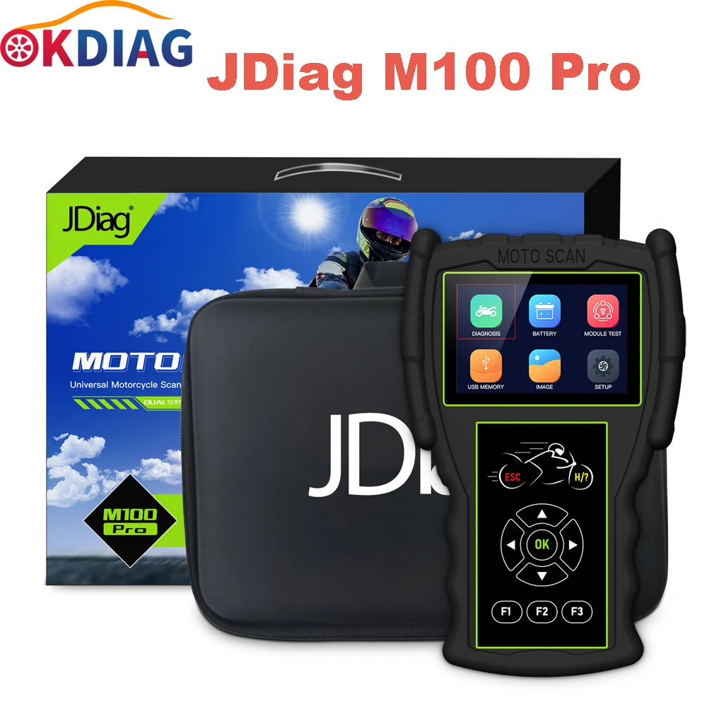 Сканер диагностический JDiag M100 Pro D87 D88 профессиональный инструмент для мотоциклов
