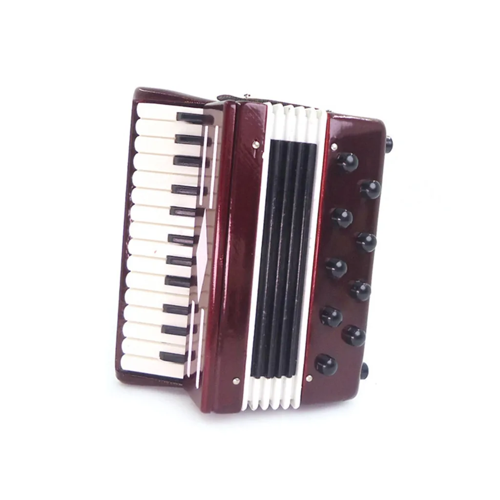 Simulation furniture toy 2019 TOP Miniature Accordion 1:12 Mini Dollhouse Instrument Cute Doll House 6.14 | Игрушки и хобби
