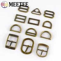 meetee 4pc 25mm brass metal o d ring square pin buckle for webbing bra handbag luggage shoes hardware diy button decor accessory