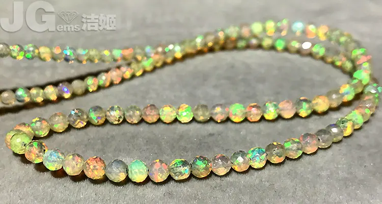DIY 1 Strand натуральный Эфиопский Опал многоцветной граненый круглый для изготовления украшений ожерелья и браслеты
