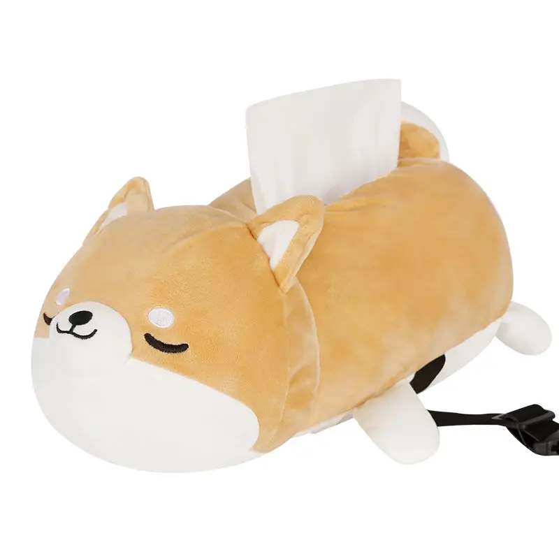 Автомобильный держатель для салфеток с собаками и кошками мягкий подлокотник из