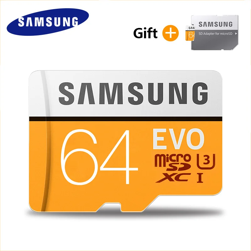 64 ГБ Карта памяти samsung EVO 128 GB micro SD 32GB microsdhc class 10 TF карта памяти 64GB microsdXC microsd 128 GB cartao de memoria - Емкость: 64 ГБ