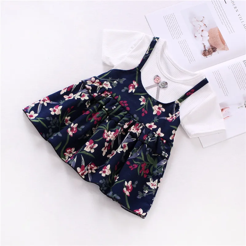 Baby girls dress summer infant clothes toddler fashion print princess clothing for newbron baby kids casual dresses | Детская одежда и