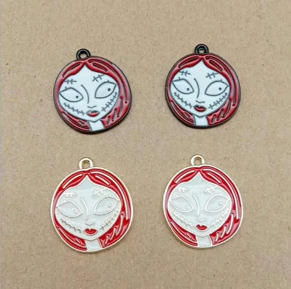 

100Pcs Cartoon Little bear DIY Metal Charms Pendants Earrings Jewelry Making WQ-296